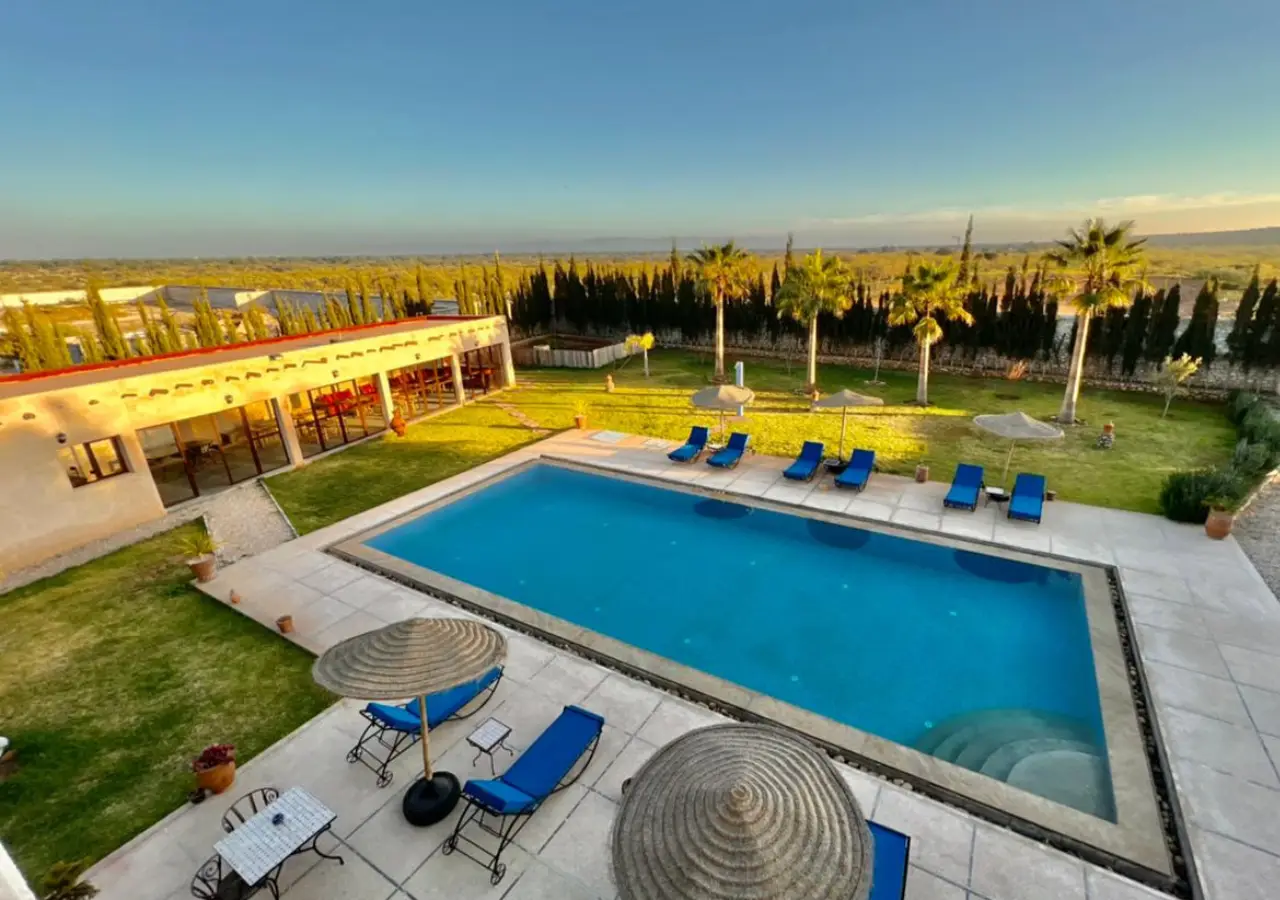 Wake to the pool and the gardens.